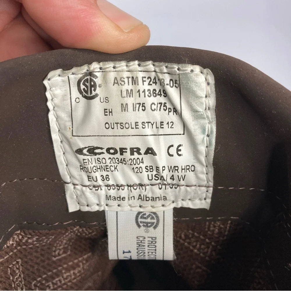 Cofra roughneck lug sole‎ boots size 4